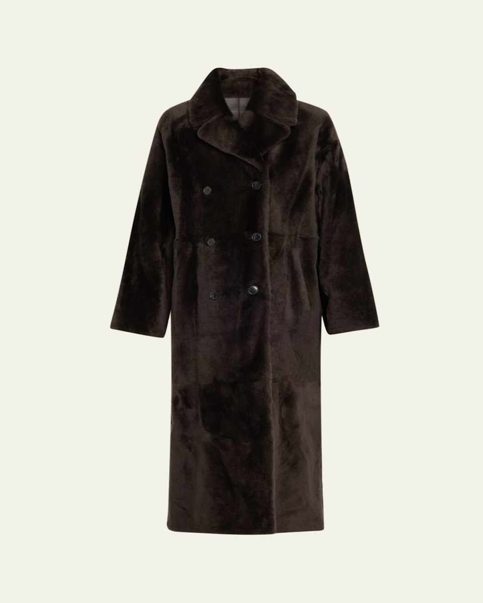 Lacon Double-Breasted Shearling Coat